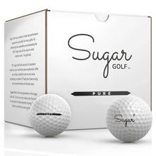 Load image into Gallery viewer, 2023 Sugar Pure - Premium 3-Piece Urethane Golf Balls - Single Cube (27 balls)