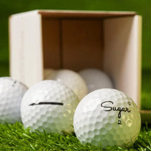 Load image into Gallery viewer, 2025 Sugar Golf 'Q' Quad - Premium 4 Piece Urethane Golf Balls - Sugar Lump - (8 balls)